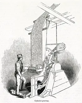 Hoyle: Cylinder Printing at Thomas Hoyle's Print Works, Manchester