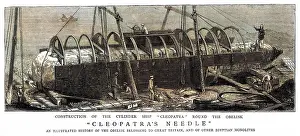 Feat: Cylinder ship constructed around Cleopatra's needle, 1877