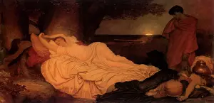 Iphigenia: Cymon Sees Iphigenia, by Leighton