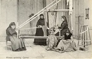 Spins: Cyprus - Women Spinning wool