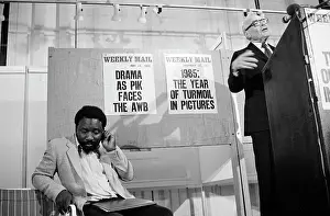Ramaphosa: Cyril Ramaphosa and Harry Openheimer at Weekly Mail