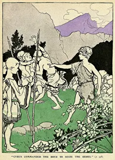 Folks: Cyrus commanding the boys to seize the rebel