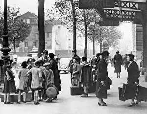 Emigration: Czech emigrants in Paris, 1938