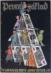 Precarious: Czech poster, Fy. Adenauer, formerly Hitler & Co