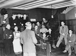 Czechoslovakian: Czech refugees singing WWII