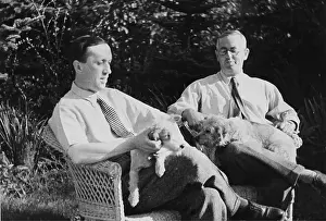 Karel: The Czech writer Karel apek (left). About 1935