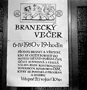Bohuslav: Czechoslovak Army, conscripts, conscription, poster
