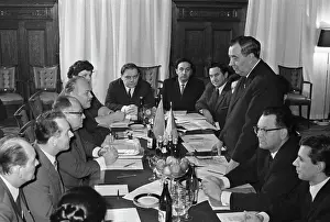 Discusses: Czechoslovak delegation visits USSR