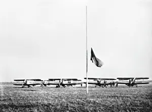 Flaying: Czechoslovak flag flaying at half mast during