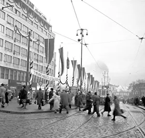 Ineffective: Czechoslovakia 1949, Prague, banner, the introduction