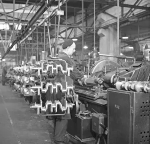 Automobil: Czechoslovakia 1950. Automobile factory engine