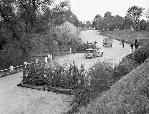 Automobil: Czechoslovakia - Germany border, 1938, partialy