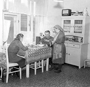 Statni: Czechoslovakia - Jenec 1949. Coop worker serves