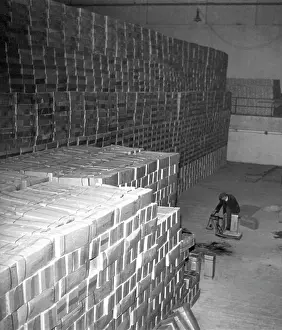 Sugarbeets: Czechoslovakia - Modrany 1950. Sugar refinery