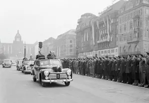 Nosek: Czechoslovakia, Prague 1948. Wenceslav Square