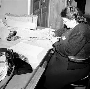 Posta: Czechoslovakia - Prague 1949. Telephone operator