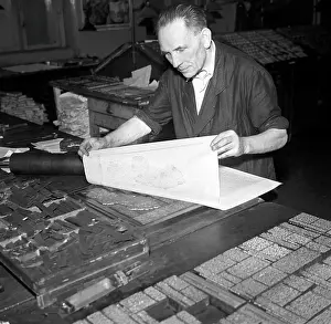 Censored: Czechoslovakia - Prague 1950. Printing press being