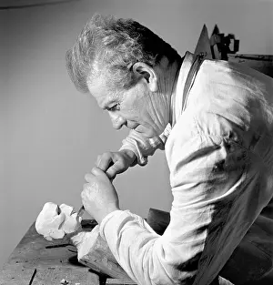 Vojtech: Czechoslovakia - Prague, 1950. Sculptor Vojtech