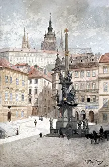 Midtown: Czechoslovakia, Prague, square in front of St