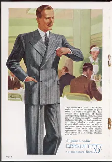 Lapels: D-B SUIT / BURTON 1938