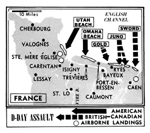 Mra20: D-Day, Map detailing Allies invasion of ?