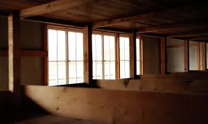 Extermination: Dachau Concentration Camp. Barrack. Interior. Germany