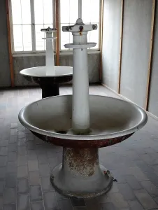 Extermination: Dachau Concentration Camp. Bathroom. Germany