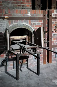 Extermination: Dachau Concentration Camp. Crematorium. Germany