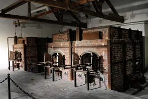 Extermination: Dachau Concentration Camp. Crematorium. Germany
