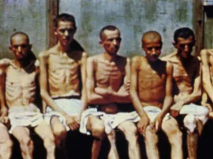 Allach: Dachau Concentration Camp - A group of inmates