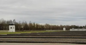 Extermination: Dachau Concentration Camp. Site where the barracks were. Ger