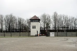 Extermination: Dachau Concentration Camp. Vigilance tower. Germany