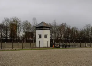 Extermination: Dachau Concentration Camp. Vigilance tower. Germany