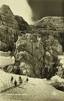 Lenz: Dachstein Mountains. Dachstein. With mountaineers