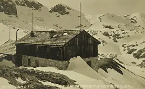Dachstein: Dachstein Mountains. Simonyhutte (2203 m). 1921
