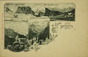 Wurm: Dachstein Mountains. Five views. About 1900