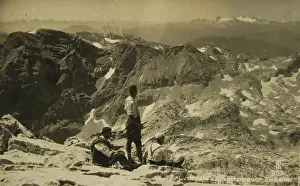 Frisch: Dachstein seen from Spitzmauer. About 1930