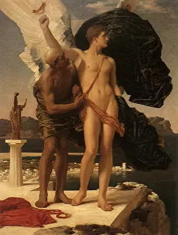Icarus: Daedalus and Icarus, by Leighton