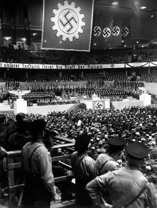 Deutschlandhalle: DAF event on performance competition in Berlin, 1937