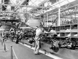 C1950: Dagenham, interior view of Ford Works c1950