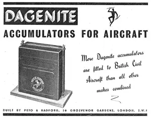 Dagenite: Dagenite Accumulators For Aircraft - Battery