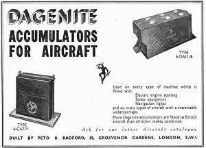 Accumulators: Dagenite Accumulators For Aircraft - Battery