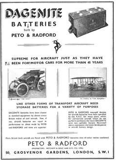 Accumulators: Dagenite Accumulators For Aircraft - Battery