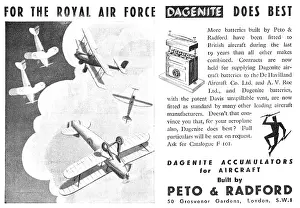 Dagenite: Dagenite Accumulators For Aircraft - Battery - RAF