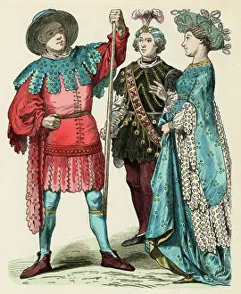 Garters: Dagged Costumes 15th century