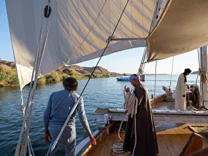 Ombo: Dahabiya, River Nile, Aswan Governate, Egypt