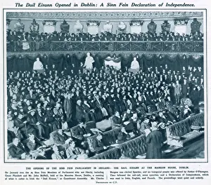 Constituent: Dail Eirann opened in Dublin - Sinn Fein declaration