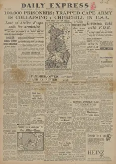 Longstop: Daily Express - Axis forces surrender in North Africa