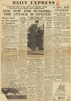 Sosnkowski: Daily Express front page Allies head toward Dunkirk