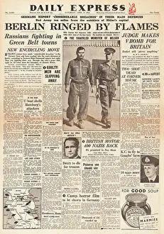 Ferrara: Daily Express front page Battle for Berlin